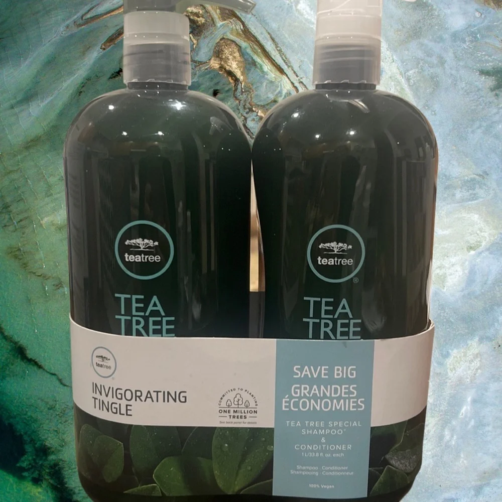 Paul Mitchell Tea Tree Tingle Shampoo, Conditioner Duo 33.8 oz Liter